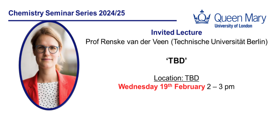 Department Seminar: Prof Renske Van Der Veen (Technische Universität Berlin)